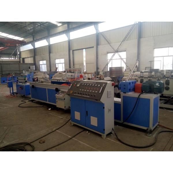 WPC PVC Wood Plastic Profile Making Machine / Plastic Profile Extruder