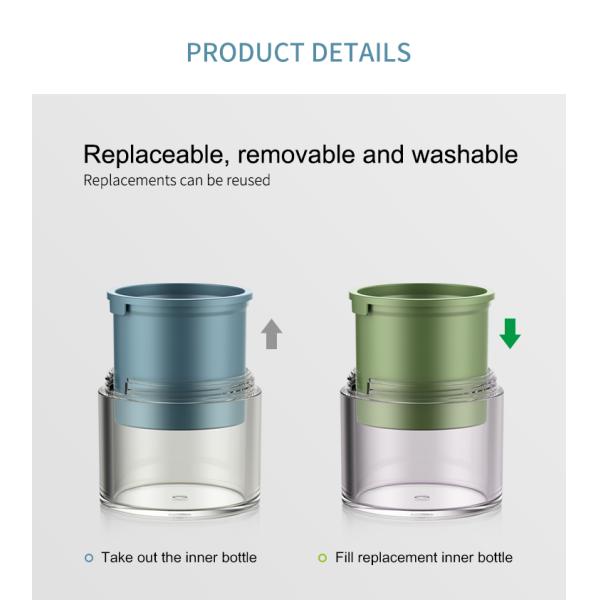 Free Sample 50ml Refillable Airless Pump Bottle For Foundation Serum Lotion