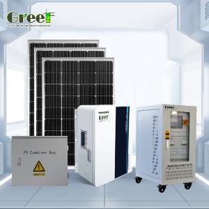 Efficiency Monocrystalline Silicon Solar System Ground Mounting 48-240V 5kW