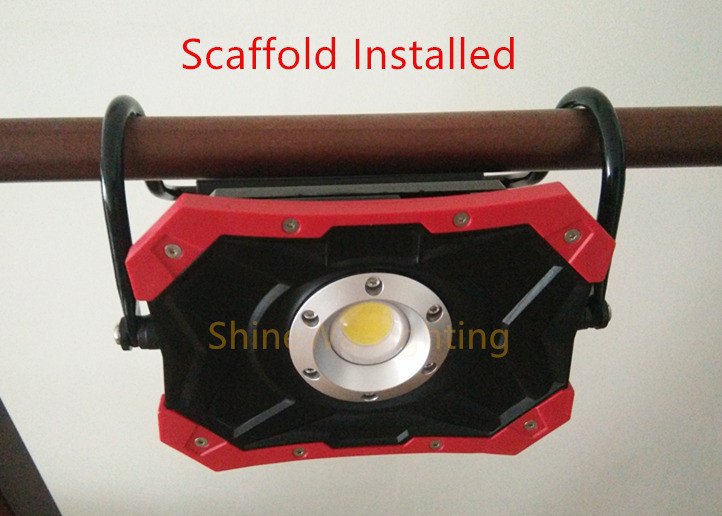 High Power Free Standing Led Work Lights USB Charge Scaffold And Tripod Install