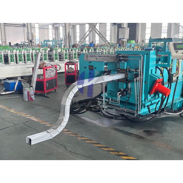 Automatic Hydraulic Downspout Pipe Forming Machine16 Forming Stations For Rainwater Pipe