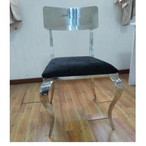 Factory price Gold Stackable Stainless Steel frame Square back Armless Dining