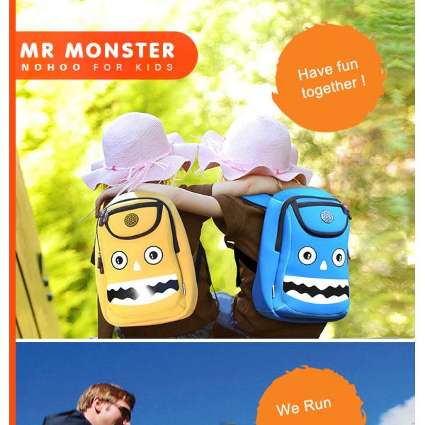 Kindergarten Children School Backpack , Cartoon Style School Bag For Students