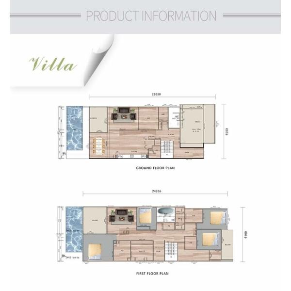 Light Steel Frame Prefab Villa House Luxury And Exquisite City Views Prefab Home Kits