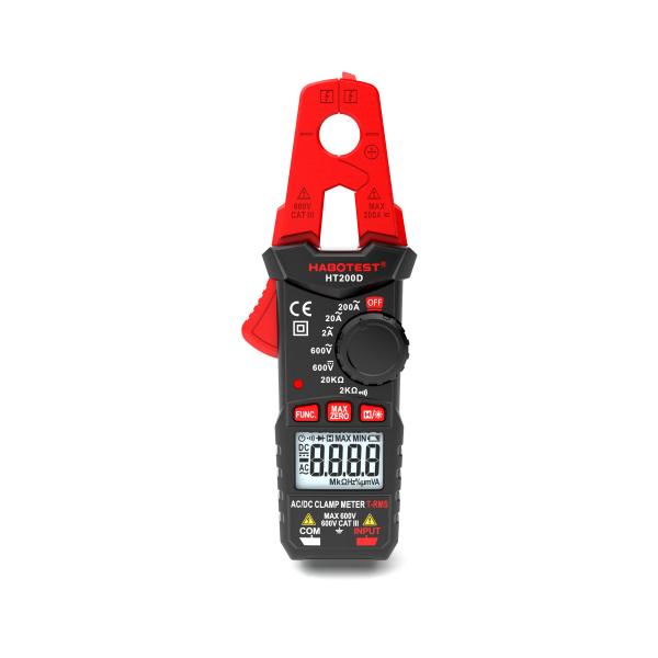 Quality HT200D AC DC Clamp Meter , Mini Clamp Meter With Resistance Data Max Hold / Continuity for sale