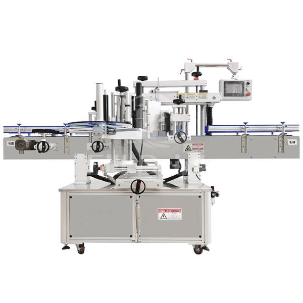 Stainless Steel Bottle Labeling Equipment Double Sides Bottle Labeling Machine