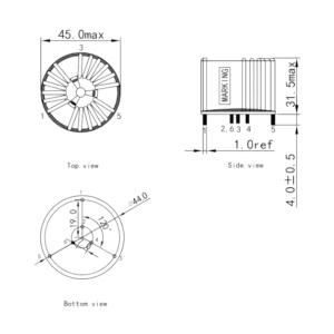 Special Designed Vertical Mn-Zn Core Common Mode Choke Coil Inductor for