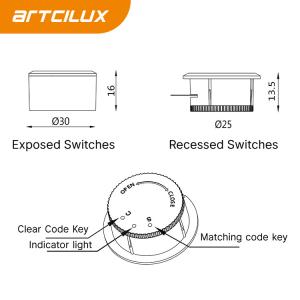DC3V Wireless Sensor Switch for Smart Home Automation 2.4GHz Frequency