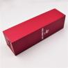 Eco Friendly Wine Bottle Gift Box Foldable Red Luxury Paper Board for sale