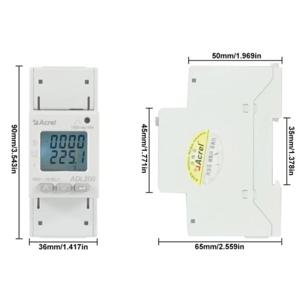 ADL200 Single-Phase DIN Rail Energy Meter