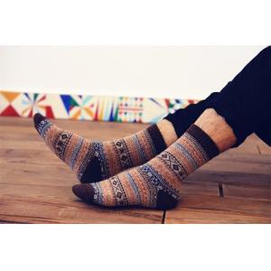 Classic customized christmas patterned design high quality supersoft wool socks