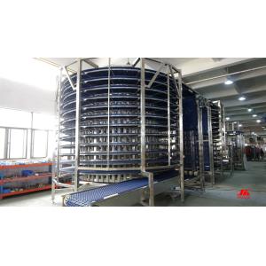 INTRALOX Modular Belt Spiral Cooling System With Belt Cleaning Machine