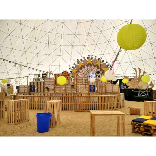 Unique 30M Outdoor large Geodesic Dome Tent with strong structure