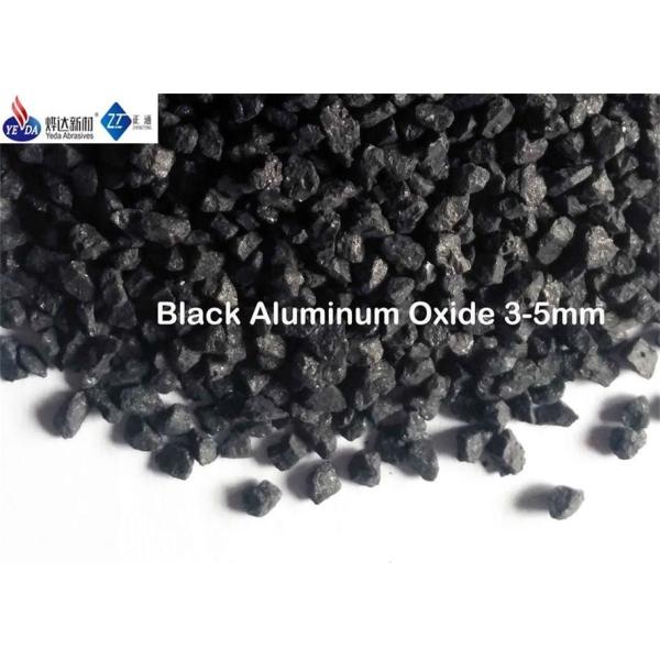 1 - 3 Mm /3 - 5mm Black Aluminum Oxide Abrasive Fused Alumina Anti Slip
