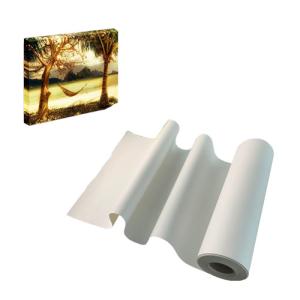 Water Based Inkjet Printing Polyester Canvas Rolls Matte Finish