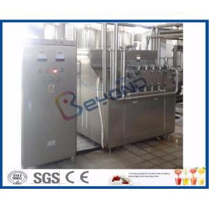 22kw Power Industrial Dairy Processing Plant High Pressure Homogenization