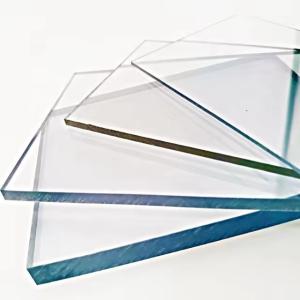 Building Materials Clear Polycarbonate Panel , Transparent Polycarbonate Glass