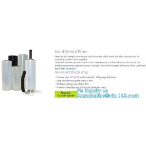 LLDPE Shrink Wrap Stretch Film Plastic Wrap - Industrial Strength Hand Stretch