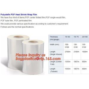 PE Shrink Film White 4m x 50m 210um,Automatic POF Film Heat Shrink Wrap,Food