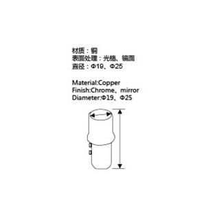 Furniture Hardware Shower Door Fittings , Glass Sliding Fitting With Mirror