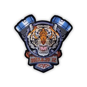 Chenille Sew On Biker Patches , Embroidered Motorcycle Patches For Leather