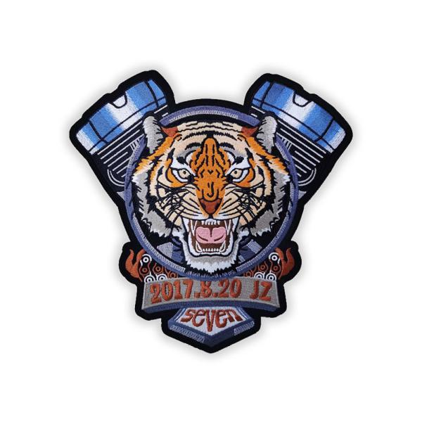 Chenille Sew On Biker Patches , Embroidered Motorcycle Patches For Leather