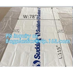 Wholesale pe bag pallet cover plastic bag sqaure bottom bag, 54 x 44 x 96&quot; 1 Mil ldpe Clear Pallet Covers, top covers clear plasti from china suppliers