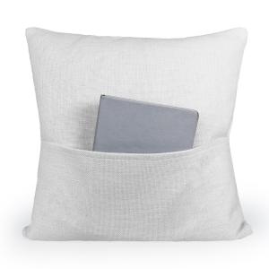 16 By 16 Blank White Sublimation Pillow Covers With Pocket Book Cushion Cover