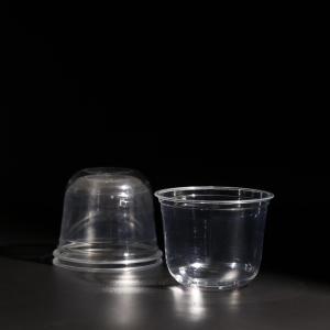 Wholesale 12OZ PET Plastic Cup With Dome/Flat Lid for Juice Water Drink from china suppliers