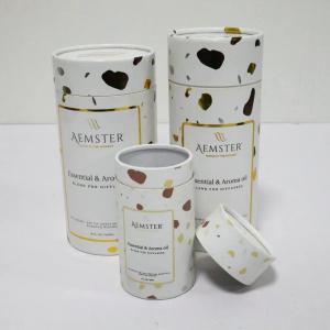 Cosmetic Paper Tube Packaging Cylindrical Shape with Customized Surface