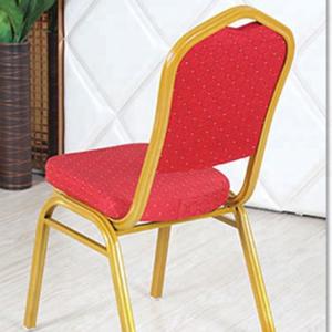 Stackable Velvet Upholstered Dining Chairs Space Saving With Stable Structure
