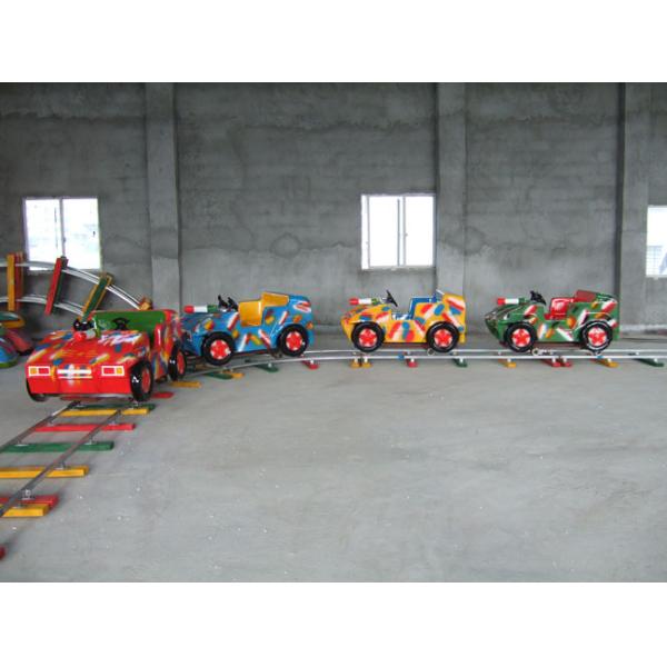 Children Playground Kids Ride On Train With Track Anti - UV For 3-12 Age