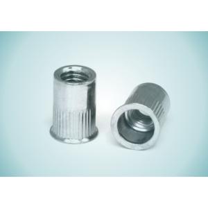 3/8" Stainless Steel Slotted Body Rivet Nut Flat Head Riveted Nuts Stud Blind