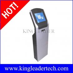 Curved and slim touchscreen LCD kiosk with thermal printer custom kiosk design