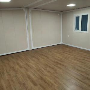 Double Wing Container House with Red Steel Door and Online Technical Support