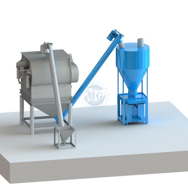 Quality Electronic Weighing System Dry Mix Mortar With Cement Silo Available for sale