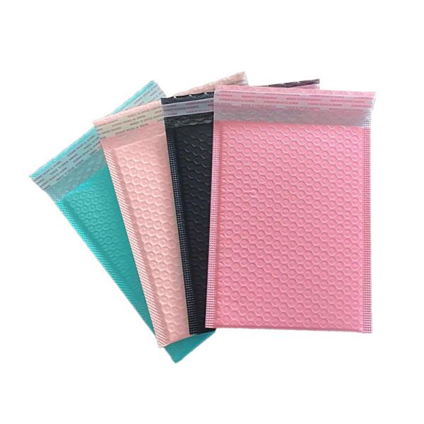 Polyethylene Plastic Poly Envelope Bubble Wrap Bags Tear Resistant Shock Absorption