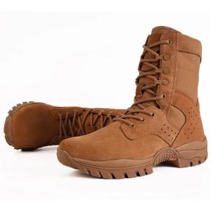 Lightweight Composite Toe Military Boots Backpacking Brown Army Cadet Boots