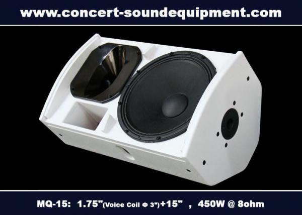Quality Conference Room Audio Systems , 1.75" + 15" Plywood 450W Full Range Speaker For Installation for sale
