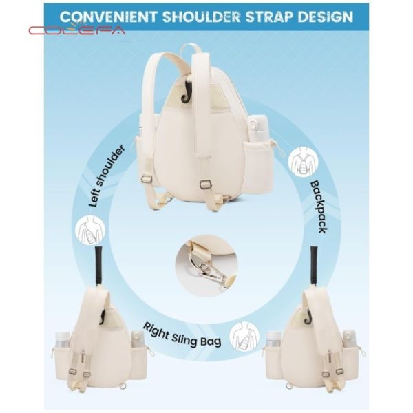 2026 New Style Lightweight Multi-Functional Polyester Backpack Waterproof Tennis Racket Backpack for Men & Women Suitable for Tennis and Badminton