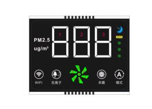 China 7 Segment LCD Display / Square LCD Module VA Negative LCD For Termostato Controller on sale