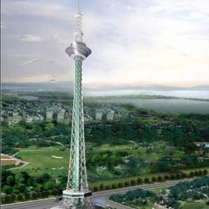 Tubular / Angular 15m Gsm Radio And Television Tower