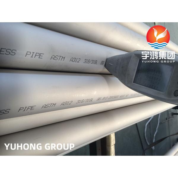 Tubos de Acero Inoxidable Sin Costura ASTM A312 TP304L TP316L Annealed Pickling 100% UT ET