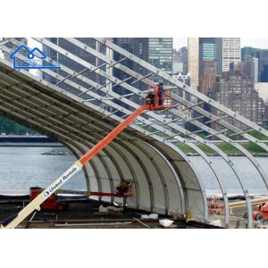 Outdoor Aluminum Curve Tents Peach Shape Big Size ISO9001 Certified Instant Up