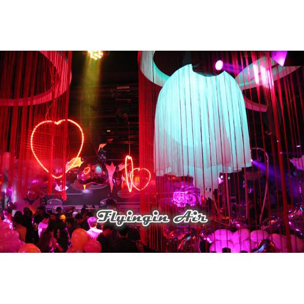 2m Height Inflatable Lighting Jellyfish with Led Light for Events