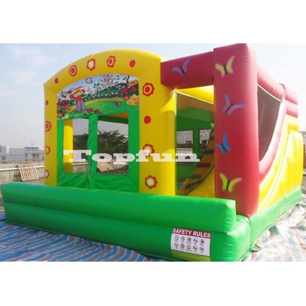 Doll House Inflatable Jumping Castle For Girls Party Lead Free PVC Tarpaulin