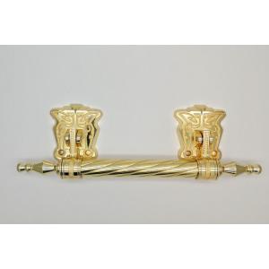 Zamak Metal Coffin Handle Zinc Alloy Material European Style In Gold Plating