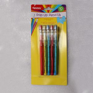 Easter Plastic Multi Head Bullet Push Pencil Logo Printing With Cap
