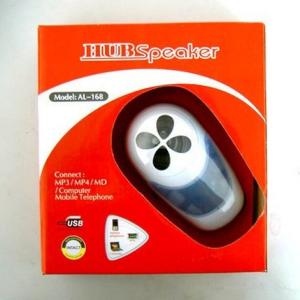 Color Light USB Speaker With 4 port HUB