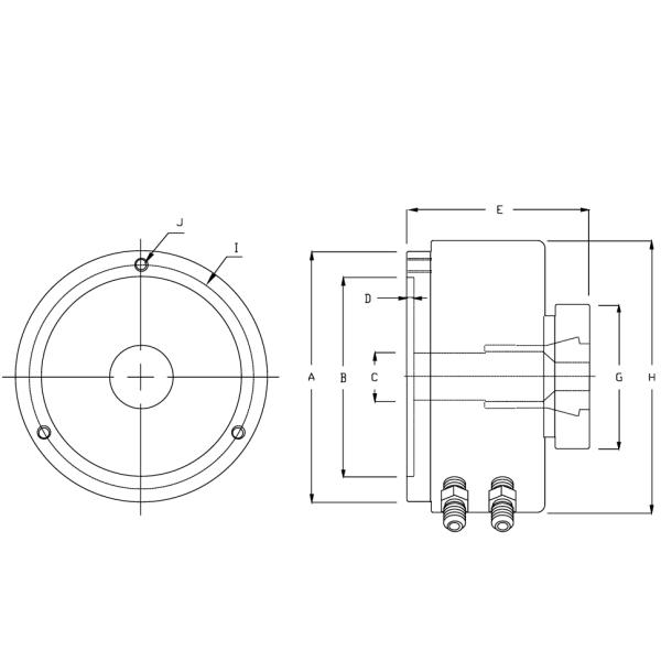Air Hydraulic Power Rotary Power Chuck